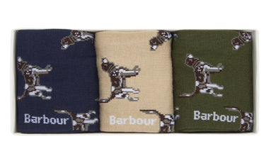 BARBOUR POINTER DOG SOCKS GIFT BOX