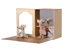 Ballet mice in dance studio, Little sister and brother