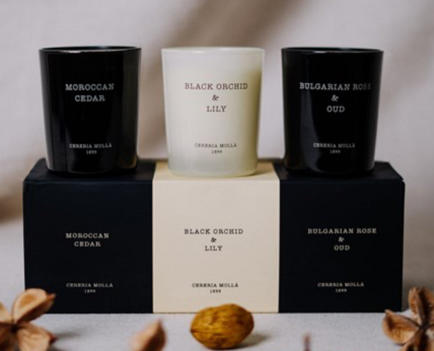 Luxury Gift Set of 3 Candles-sets3mj2 : 2.4oz.
