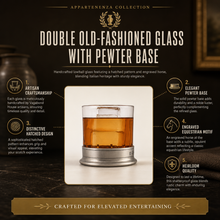Double Old-Fashioned - Hatched Glass