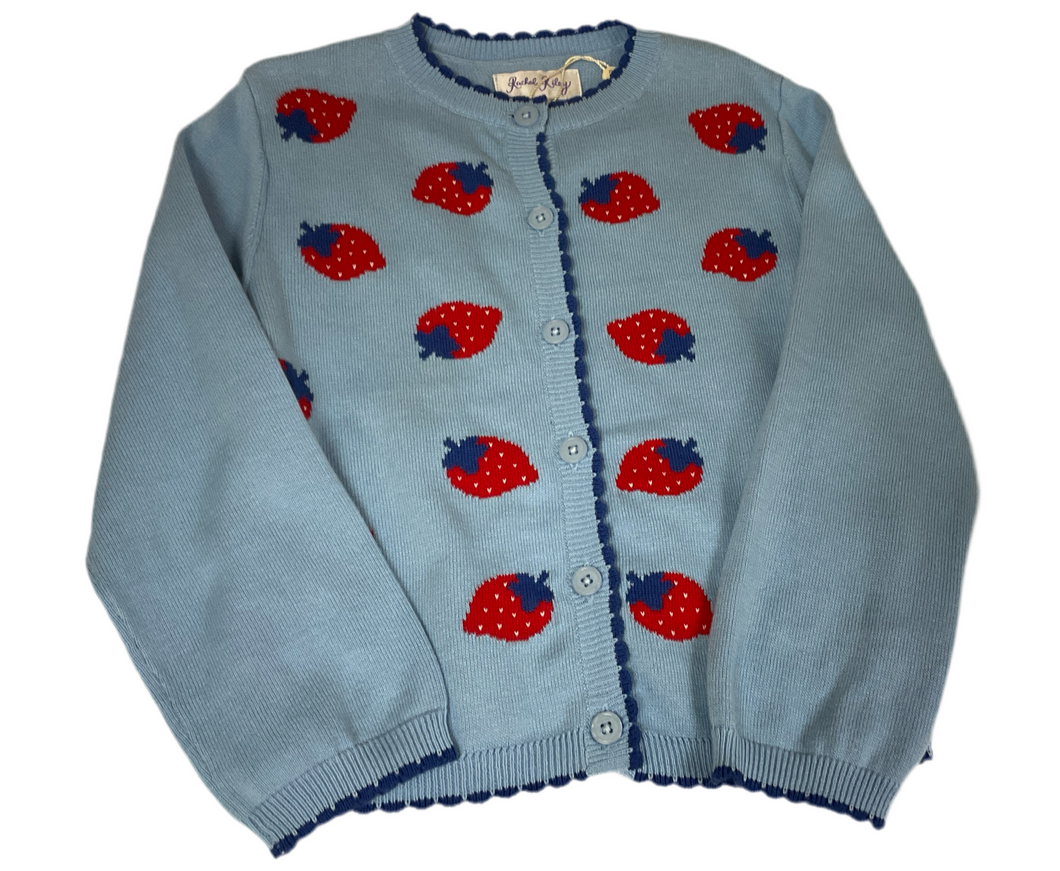 Strawberry Cardigan Blue-50GCA93BL34 : 5y,8Y