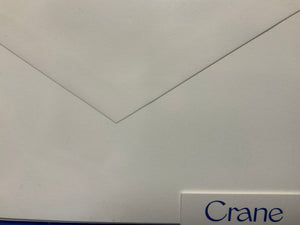 Correspondence Cards/Envelopes Pearl White Kid Finish CC3111