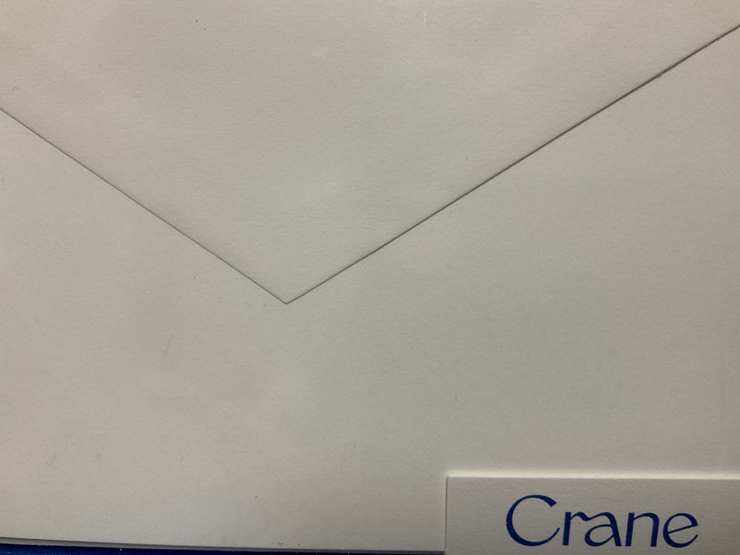 Correspondence Cards/Envelopes Pearl White Kid Finish CC3111