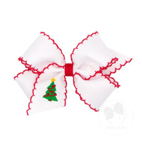 King Embroidered Bow w/Moonstitch Edge