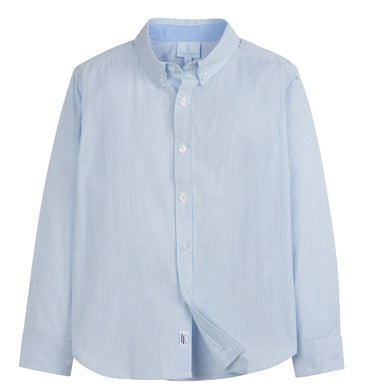 Button down shirt- light blue thin stripe