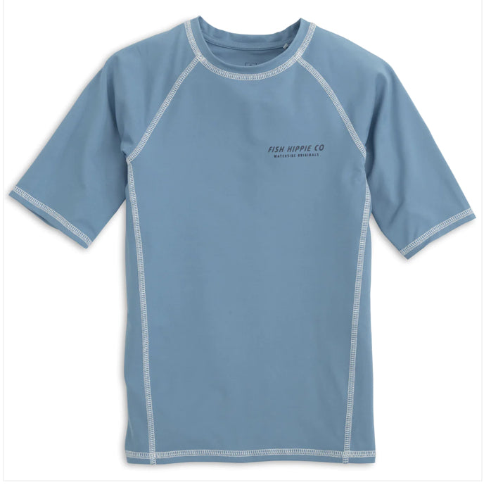 Fish Hippie youth wave hugger rash guard