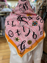 Alphabet 100% Silk Scarf
