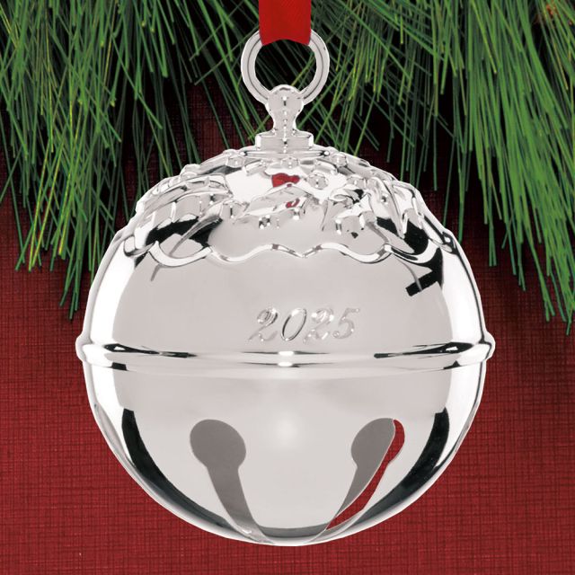 2025 Holly Bell Silverplate Ornament