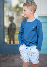 Blue long sleeve rash guard