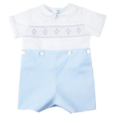 White/Blue Tod Bobbie Suit Smoc-97393T : 4t