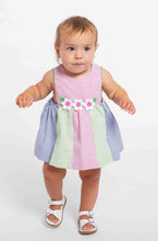 Seersucker Romper w/Flowers