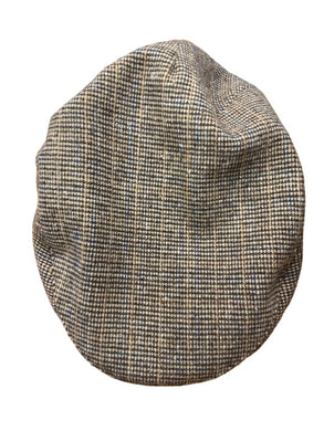 Barbour Wilkin Flat Cap-Beige Check