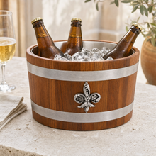 Fleur de lies Teak Beer Cooler