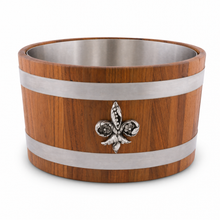 Fleur de lies Teak Beer Cooler