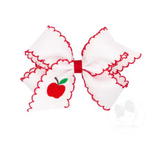 King Embroidered Bow w/Moonstitch Edge