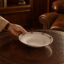 Amarillo Concho Pattern Bone China Soup Plate