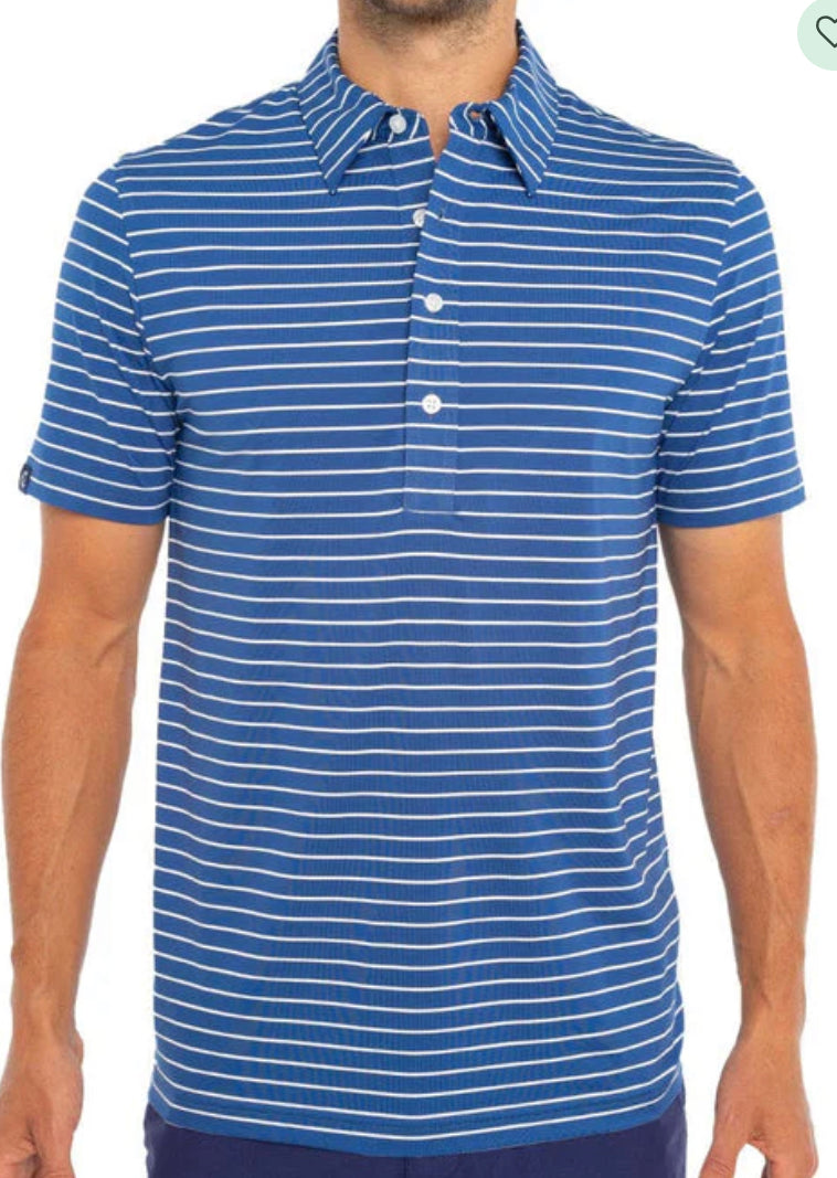 Tour Range Polo Navy Stripe-m-tr40-nw : XL