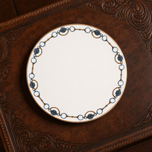 Amarillo Concho Pattern Bone China Round Dinner Plate