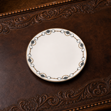 Amarillo Concho Pattern Bone China Round Bread Plate
