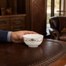 Amarillo Concho Pattern Bone China Round Cereal / Dip Bowl