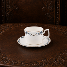 Amarillo Concho Pattern Bone China Cup and Saucer