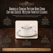 Amarillo Concho Pattern Bone China Cup and Saucer