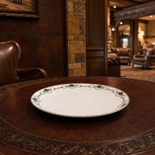 Amarillo Concho Pattern Bone China Round Charger Plate