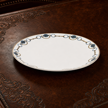 Amarillo Concho Pattern Bone China Round Charger Plate