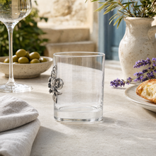 Fleur de Lys Double Old Fashion Bar Glass