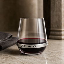 In Vino Veritas Stemless Red Wine Glass