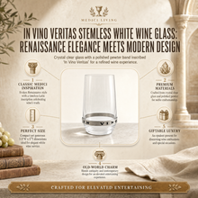 In Vino Veritas Stemless White Wine Glass