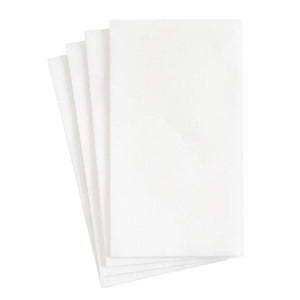 Paper Linen Solid Guest Towel Napkins in White