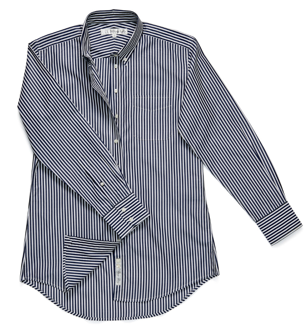 The Boyfriend Shirt-MIDNIGHT BLUE ST : XS