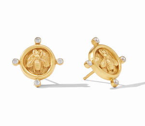 Bee Cameo Stud Earring-ER804GCZ00