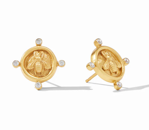 Bee Cameo Stud Earring-ER804GCZ00