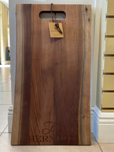 Personalized Live Edge Walnut Charcuterie Board