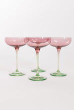 COLORBLOCK CHAMPAGNE COUPE STEMWARE - SET OF 6