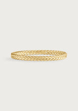 Chavel braid hinged bangle