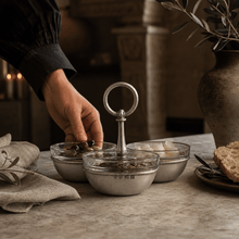 Pewter Condiment Trio