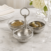 Pewter Condiment Trio