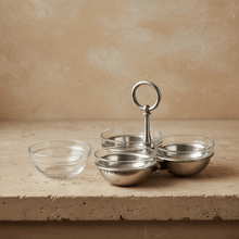 Pewter Condiment Trio