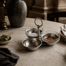 Pewter Condiment Trio