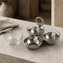 Pewter Condiment Trio