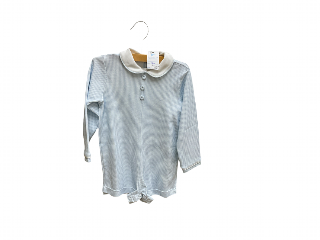 Sims Shortall Blue MiniGingham-12m