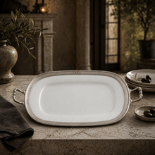 Rectangle Tray Porcelain with Handles