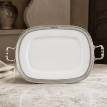 Rectangle Tray Porcelain with Handles