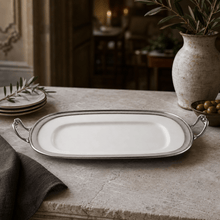 Rectangle Tray Porcelain with Handles