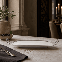 Rectangle Tray Porcelain with Handles