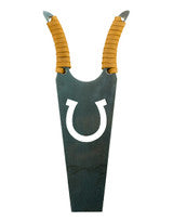 Icon Series Boot Horn - Natural: The Lucky Horseshoe
