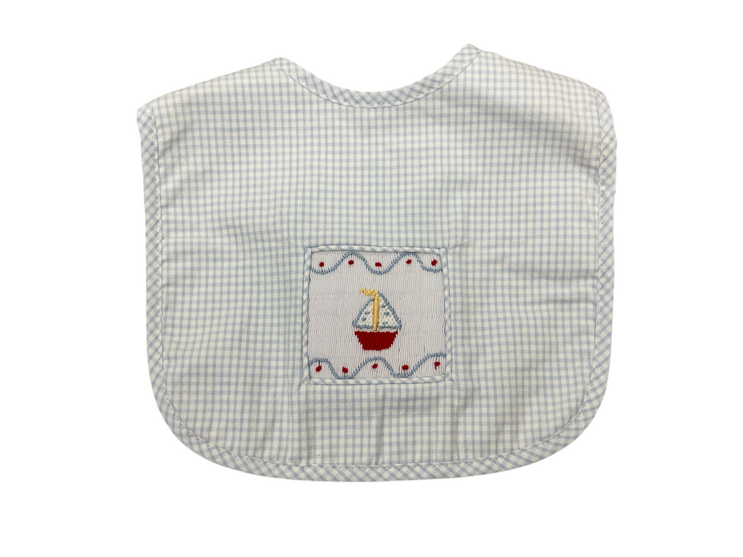Boy Sailboat Bib